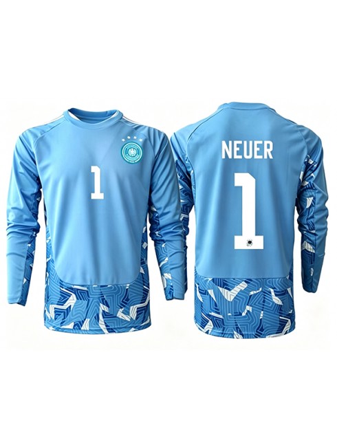 Tyskland Manuel Neuer #1 Målvakt Replika Borta Kläder VM 2026 Långärmad Tyskland Manuel Neuer #1 Målvakt Replika Borta Kläder VM 2026 Långärmad